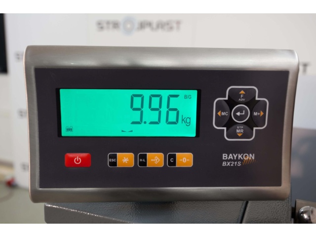 Display Gewicht = o.k. display of weight scale - OK