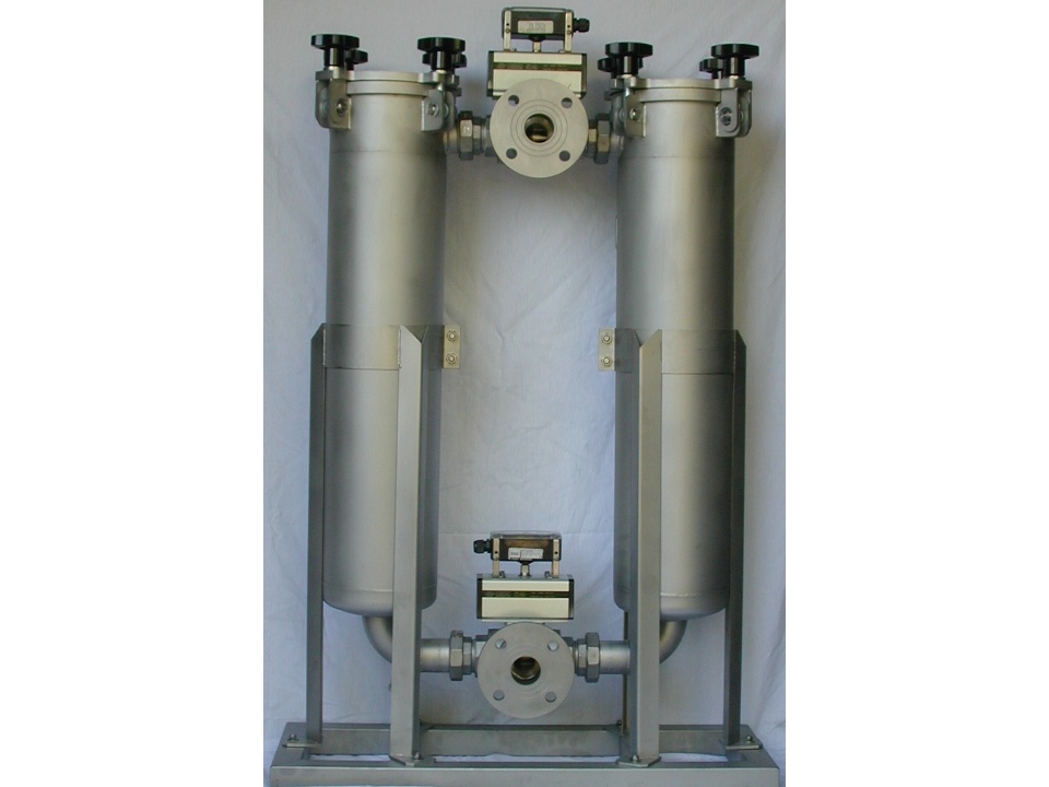 Doppelfilterstation Doppelfilter infiltec mit pneumatikventilen 020